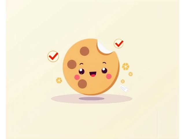 Icono estilizado de una galleta con engranajes, rodeada de marcas de verificación y un cursor, simbolizando la gestión del consentimiento de cookies.