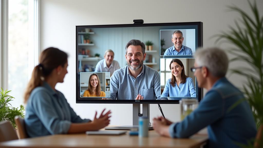 Captura de pantalla de una videoconferencia interactiva con varios participantes activos y un instructor, simbolizando un taller virtual dinámico